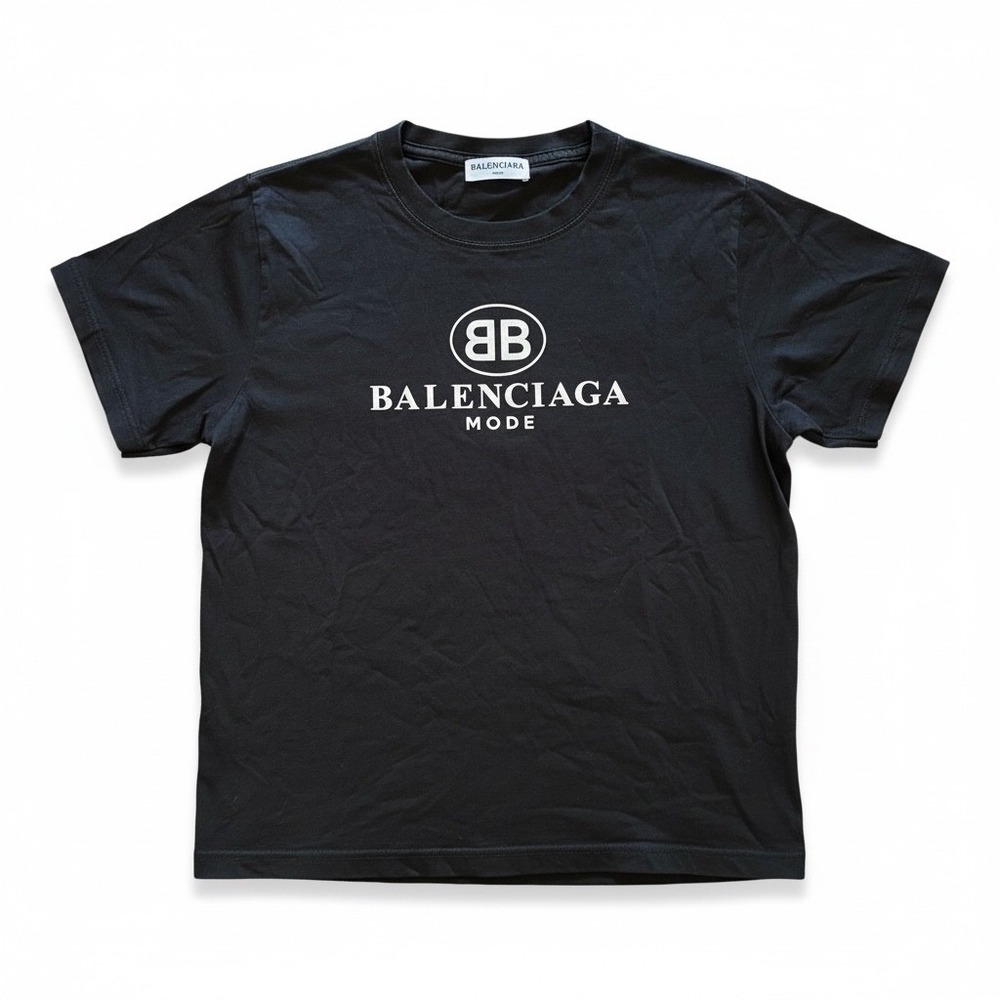 Balenciaga Kids Black BB Mode Logo Graphic T-Shirt XL